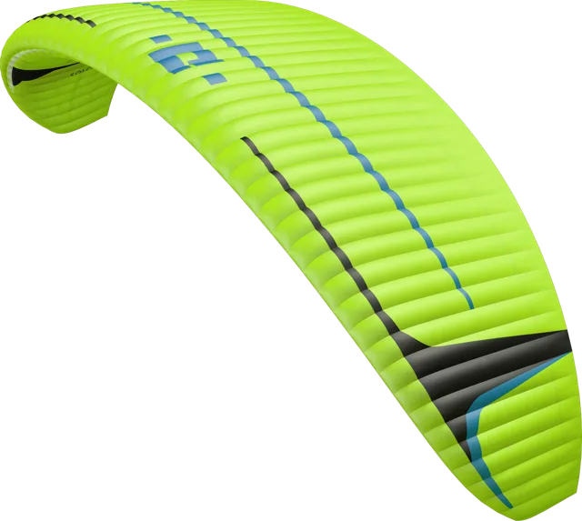 Dudek Solo 2 paramotor wing in lime